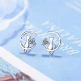 Nighttime Cat earrings nz