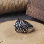 Nordic wolf head ring nz