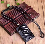 Obsidian fox necklace nz