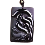 Obsidian fox necklace nz