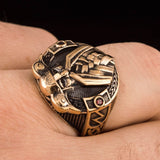 Odin Bronze Ring 5 (49.32 mm) nz