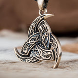 Odin Horn Necklace Bronze nz