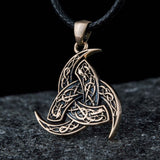 Odin Horn Necklace Bronze nz