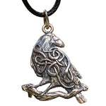 Odin Raven Necklace Silver nz
