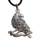 Odin Raven Necklace Silver nz