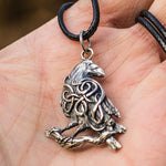 Odin Raven Necklace Silver nz
