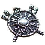 Odin shield necklace silver nz