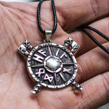 Odin shield necklace silver nz