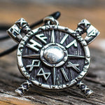 Odin shield necklace silver nz