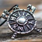 Odin shield necklace silver nz