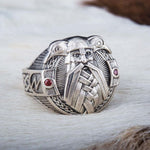 Odin Silver Ring 5 (49.32 mm) nz