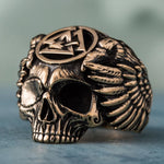 Odin Skull Ring 5 (49.32 mm) nz