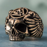 Odin Skull Ring 5 (49.32 mm) nz
