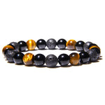 Onyx and tiger eye bracelet Black brown nz