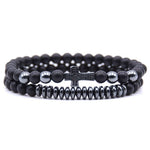 Onyx cross bracelet Black nz