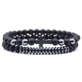 Onyx cross bracelet Black nz