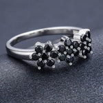 Onyx flower ring nz