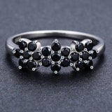 Onyx flower ring nz