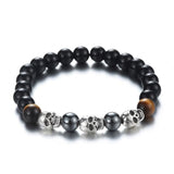 Onyx Skull Bracelet Black nz