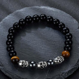 Onyx Skull Bracelet nz