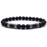 Onyx stone bracelet Black lava nz
