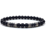 Onyx stone bracelet High gloss black nz