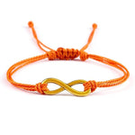 Orange infinity bracelet nz