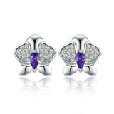 Orchid earrings nz