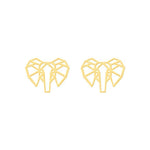 Origami elephant earrings Gold nz