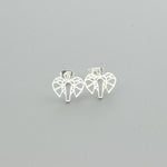 Origami elephant earrings Silver nz