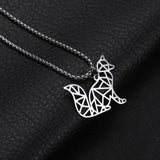 Origami fox necklace money nz