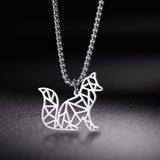 Origami fox necklace money nz
