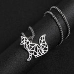 Origami fox necklace money nz