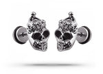 Original Skull earrings Silver nz