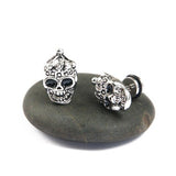 Original Skull earrings Silver nz