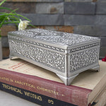 Ornate Silver Keepsake Box nz