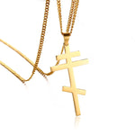 Orthodox cross necklace Gold nz
