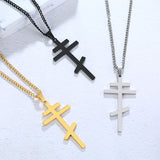 Orthodox cross necklace Silver nz