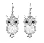 Owl earrings silver nz