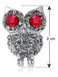 Owl earrings silver ruby nz