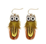 Owl feather earrings nz