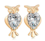 Owl gold earrings nz