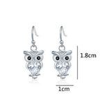 Owl silver earrings nz