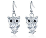 Owl silver earrings nz