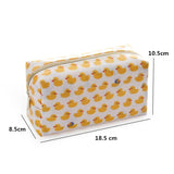Patterned makeup bag Yellow duck nz