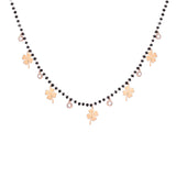 Pearl and clover necklace Rose gold nz