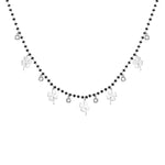 Pearl and clover necklace Silver nz