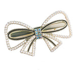 Pearl bow hair clip nz