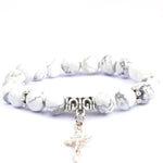 Pearl cross bracelet White nz