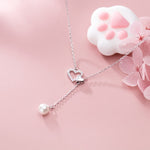 Pearl heart necklace nz